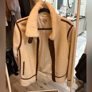 Daniel Cremieux Cream Sherpa Jacket